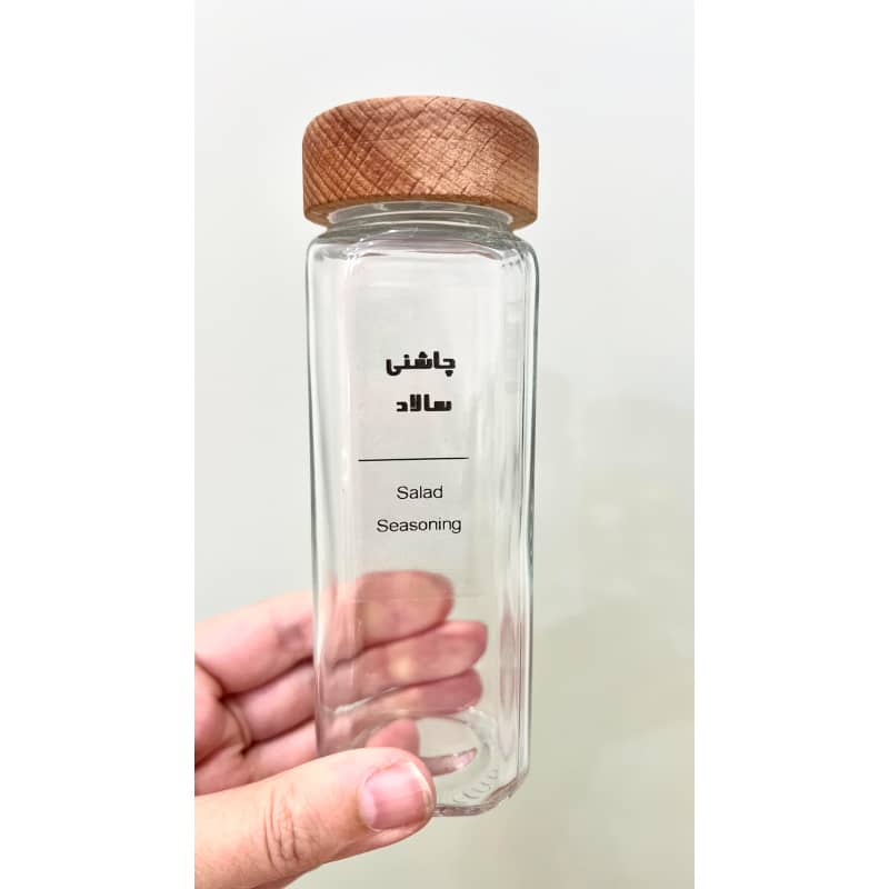 پک برچسب شیشه ای با عنوان (مستطیل)